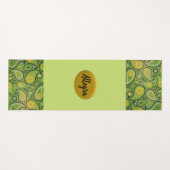 Helles Grün und Gelb Yogamatte (Vorderseite (Horizontal))