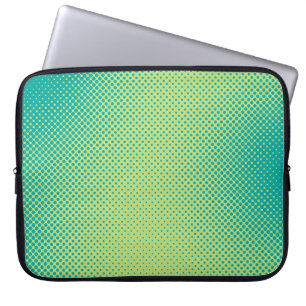 Helles Grün und Türkis Pop-Art Retro Hintergrund Laptopschutzhülle