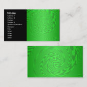 Helles grünes Abstraktes Design Visitenkarte (Vorne/Hinten)