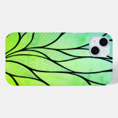 Helles Grünes Blau kreatives Verlass-Muster Case-Mate iPhone Hülle (Rückseite (Horizontal))