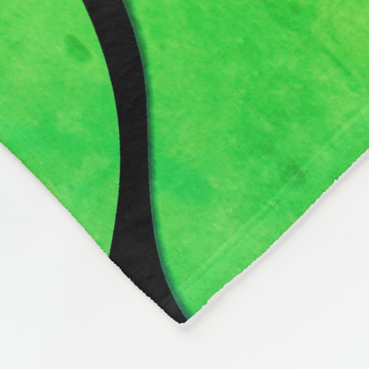 Helles Grünes Blau kreatives Verlass-Muster Fleecedecke (Ecke)