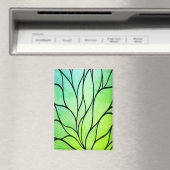 Helles Grünes Blau kreatives Verlass-Muster Magnet (In Situ (Geschirrspüler))