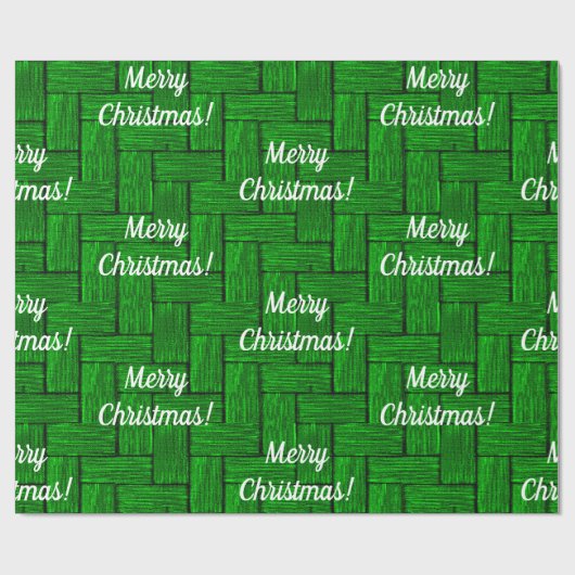Helles grünes fröhliches Weihnachtswrapping-Papier Geschenkpapier (Flach)