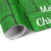 Helles grünes fröhliches Weihnachtswrapping-Papier Geschenkpapier (Rolleneckpunkt)
