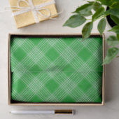 Helles grünes Karomuster Seidenpapier (Geschenk)