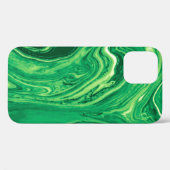 Helles, grünes, kreatives Mischtextil-Design. Grun Case-Mate iPhone Hülle (Rückseite (Horizontal))