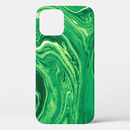 Helles, grünes, kreatives Mischtextil-Design. Grun Case-Mate iPhone Hülle (Rückseite)