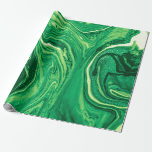 Helles, grünes, kreatives Mischtextil-Design. Grun Geschenkpapier