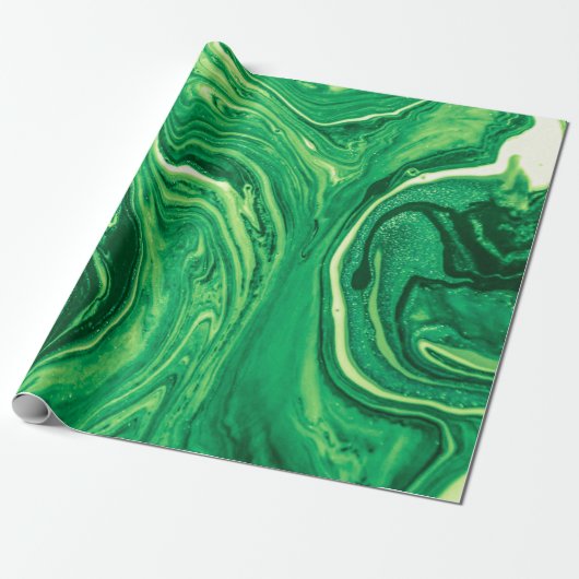Helles, grünes, kreatives Mischtextil-Design. Grun Geschenkpapier (Ungerollt)