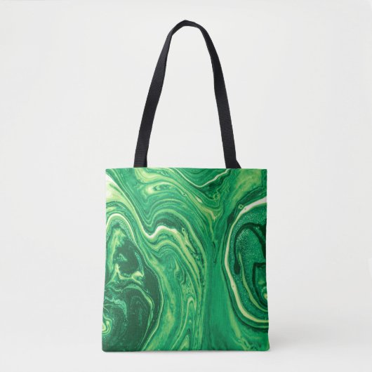 Helles, grünes, kreatives Mischtextil-Design. Grun Tasche (Vorderseite)