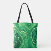 Helles, grünes, kreatives Mischtextil-Design. Grun Tasche (Rückseite)