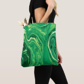 Helles, grünes, kreatives Mischtextil-Design. Grun Tasche (Von Nahem)