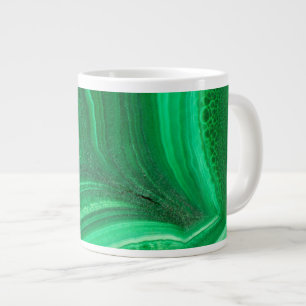 Helles grünes Malachit-Mineral Jumbo-Tasse