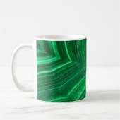 Helles grünes Malachit-Mineral Kaffeetasse (Links)