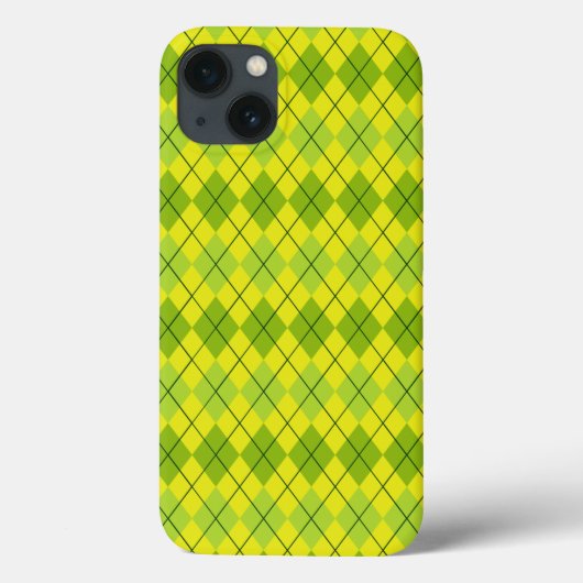 Helles grünes schottisches Tartan-Muster Case-Mate iPhone Hülle (Rückseite)