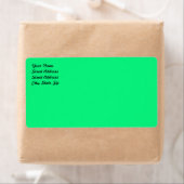 Helles grünes Versandschild (Insitu)