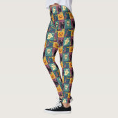 Helles Halloween Patchwork Print Leggings (Links)