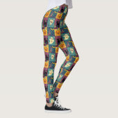 Helles Halloween Patchwork Print Leggings (Rechts)