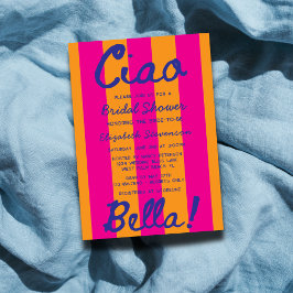 Helles handgeschriebenes italienisches Sunset-Brau Einladung