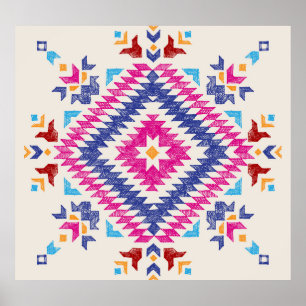 Helles, handGezeichnet Tribal Design Element. Poster