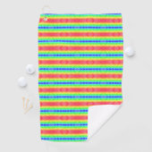 Helles Handtuch mit horizontalen Regenbogenstreife (Insitu)