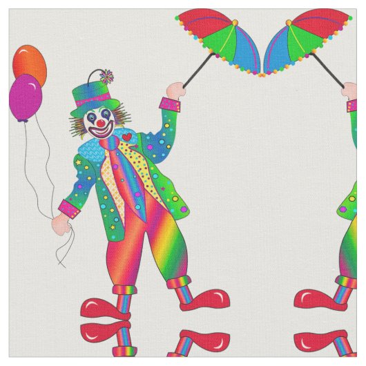 Helles Happy Clown Stoff (Nahaufnahme)