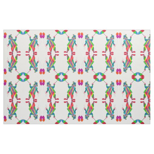 Helles Happy Clown Stoff (Fat Quarter (45,7 x 55,9 cm))