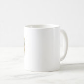 Helles Hasen mit Frühlingsblumen BLANK Kaffeetasse (VorderseiteRechts)