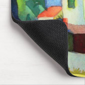 Helles Haus von August Macke Mousepad (Ecke)