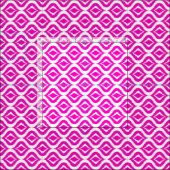 Helles, heiß rosa Retro-Chic Ikat Droptern Stoff (Kachel)