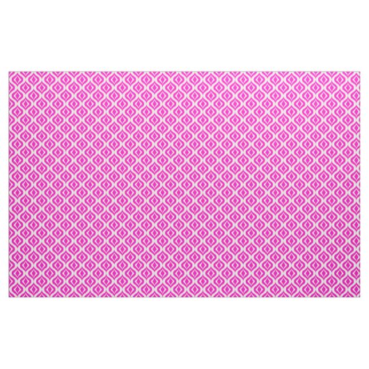 Helles, heiß rosa Retro-Chic Ikat Droptern Stoff (Fat Quarter (45,7 x 55,9 cm))