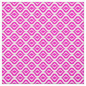Helles, heiß rosa Retro-Chic Ikat Droptern Stoff (Muster)