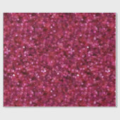 Helles heißes Rosa Funkelndes rosa Glitter-Muster Geschenkpapier (Flach)