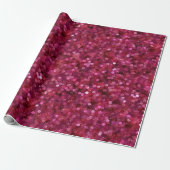 Helles heißes Rosa Funkelndes rosa Glitter-Muster Geschenkpapier (Ungerollt)