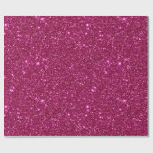 Helles heißes Rosa Funkelndes rosa Glittermuster Geschenkpapier (Flach)