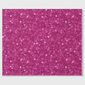 Helles heißes Rosa Funkelndes rosa Glittermuster Geschenkpapier (Flach)