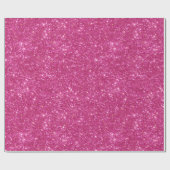 Helles heißes Rosa Funkelndes rosa Glittermuster Geschenkpapier (Flach)