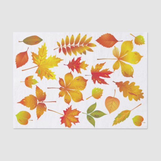 Helles Herbst-Blätter Seidenpapier (Vorderseite)