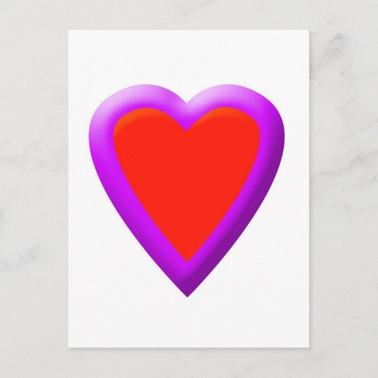 Helles Herz Postkarte (Vorderseite)