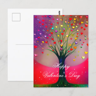 Helles Herzmuskelwald Postkarte