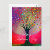 Helles Herzmuskelwald Postkarte (Vorne/Hinten)