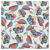 Helles Hibiskus-Muster Stoff (Nahaufnahme)