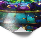 "Helles Himmelsgestylte Glasposter Fotodruck (Ecke)