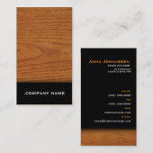 Helles Holz - elegante Visitenkarte (Vorne/Hinten)