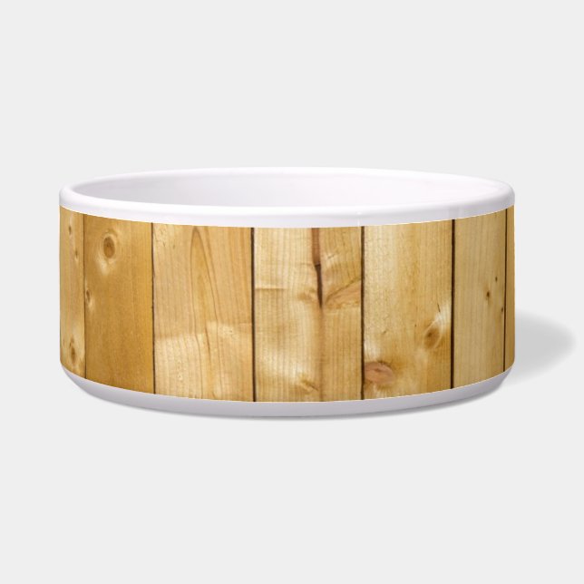 Helles Holz Hintergrund Napf (Vorderseite)