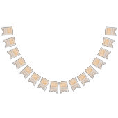 Helles Holzpaneel mit weißer Leiste Wimpelkette (Alle)