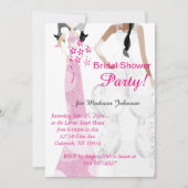 Helles Hübsch rosa Brautparty Einladung (Vorderseite)