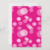 Helles Hübsch rosa Brautparty Einladung (Rückseite)