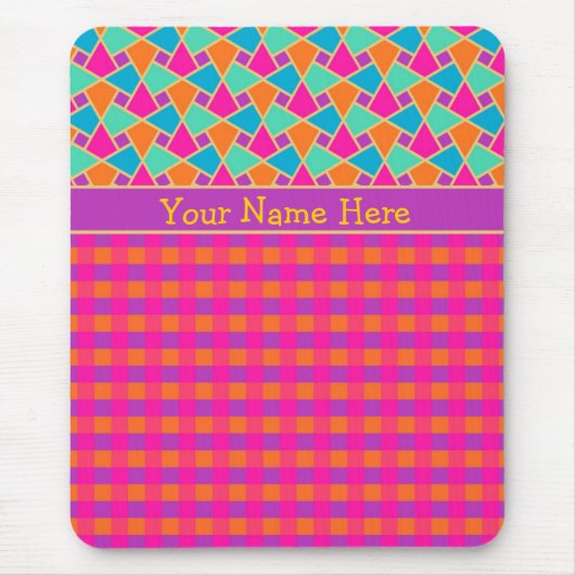 Helles islamisches Muster und Karos Custom Mousepa Mousepad (Vorne)