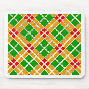 Helles Kariertes Argyl-Gelbgelbes Muster-Zubehör Mousepad